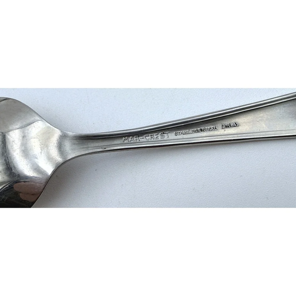 11 Mar-Crest, Kobe Atomic Star Flatware Pcs Mixed Lot Spoons Appetizer Forks 60s